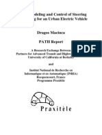 Design, Modeling and Control of Steering and Braking For An Urban Electric Vehicle