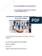 12.1 Valoración de Puestos de Trabajo - Caso de Estudio