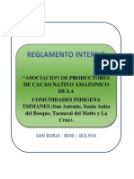 Reglamento Interno Cacao I