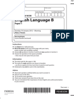 January 2012 QP - Paper 1 Edexcel (B) English Language IGCSE