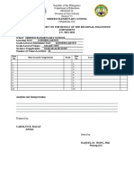 Most and Least Learned Result Diagnostic Test T G1 Makakalikasan