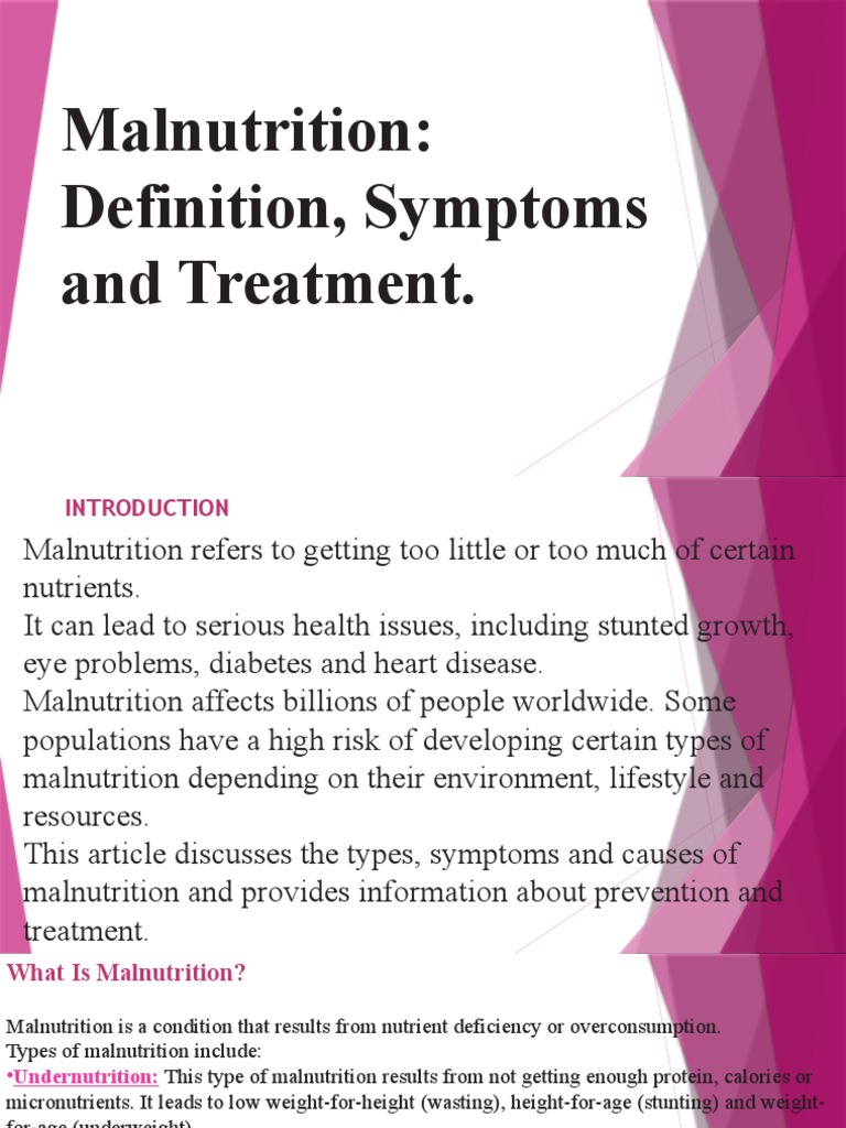 Nutrition Lecture Pdf Malnutrition Obesity