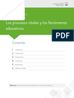 ESCENARIO 3 - Los Procesos Vitales y Los Fenomenos Educativos.