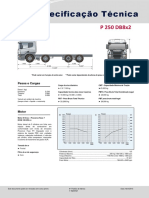 Especificação técnica de caminhão Scania P 250 DB8x2