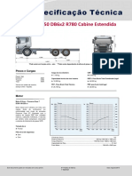Especificação técnica P 250 DB6x2 R780 Cabine Estendida