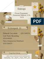 Entropi - Fisika Statistika - Kel 10