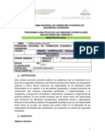 Programas Analíticos UC II-Periodo PNFA-SC POLICIAL