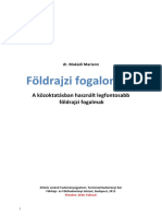 Foldrajzi Fogalomtar