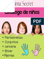 Catálogo Niños