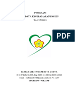 Program Budaya Keselamatan Pasien TH 2021