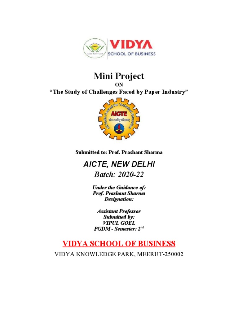 Challenges in the Paper Industry Study | PDF | Marketing | Sampling ...