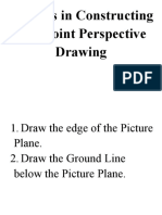 JENNY BETH 11 Steps in Constructing One Point Perspective Drawing