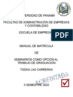 FAECO Manual Matricula 2sem 2022 Seminarios