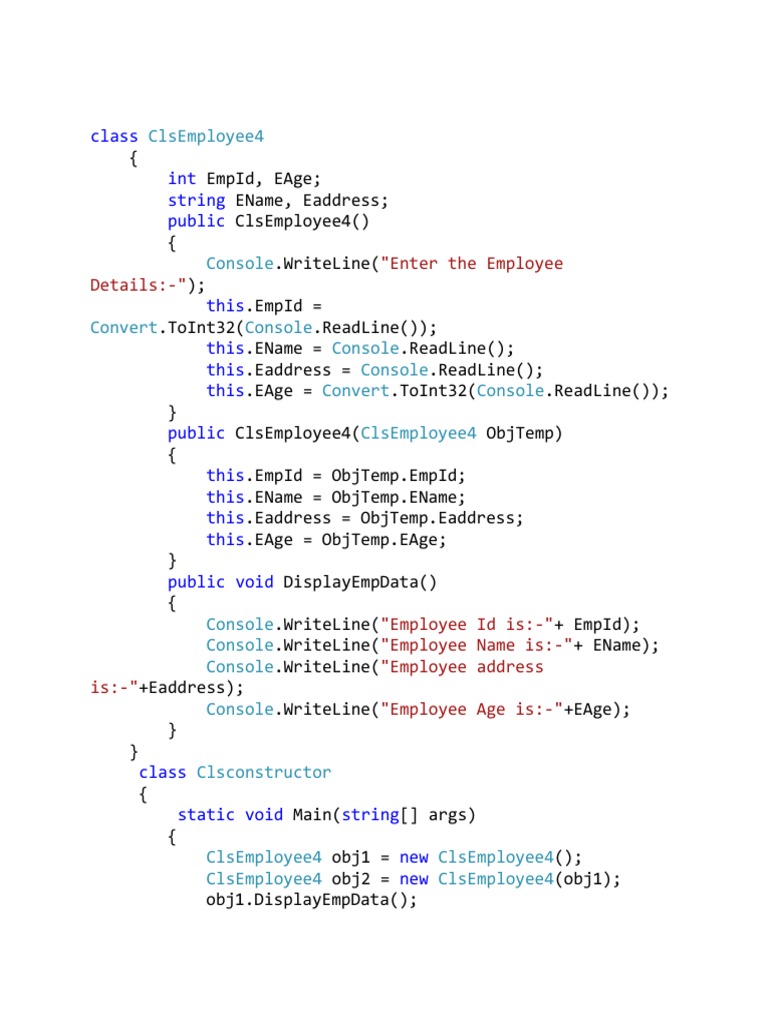 Class Cls Employee 44 | PDF | Computers | Technology & Engineering