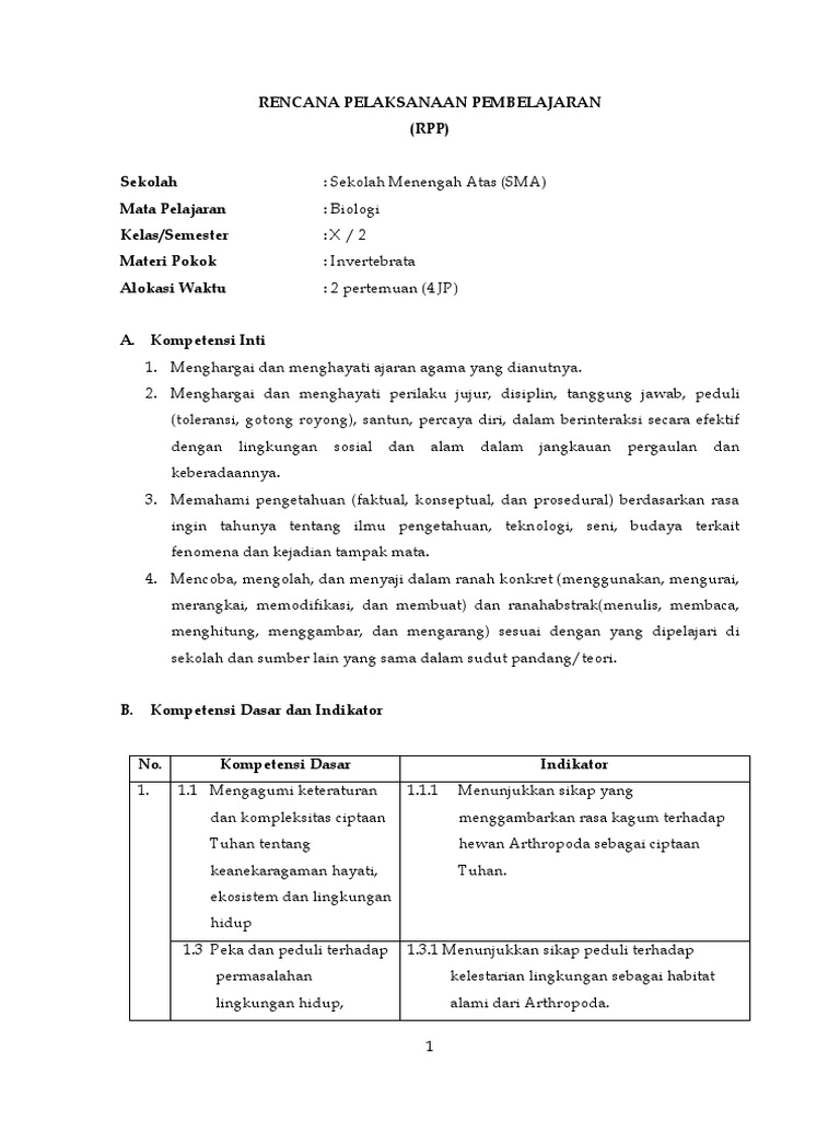 Contoh RPP CTL | PDF