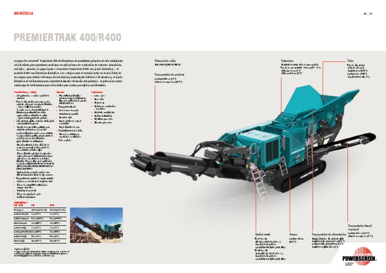 POWERSCREEN - Premiertrak 400 Crusher Brochure (+++) | PDF