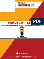 Português Cespe. 100 Questões Comentadas e Corrigidas Provas Prof. Carlos Zambeli