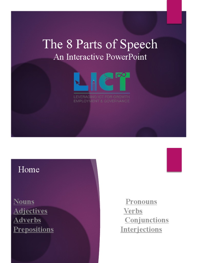 Parts of Speech | PDF