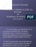 3 - Informare Privind Evoluţia Tuberculozei in România În Perioada 2013-2015