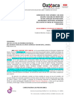 Contestacion de Demanda de Enrique Degyves Sosa, Exp. 120-2020, Juzgado de Tehuantepec.