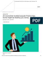 An Economist Studied Popular Finance
