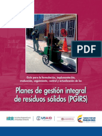 Guía Para La Formulación, Implementación, Evaluación, Seguimiento, Control y Actualización de Los PGIRS