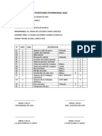 Inventario Patrimonial 2022