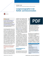 Lungensonographie in Der Notfall - Und Intensivmedizin