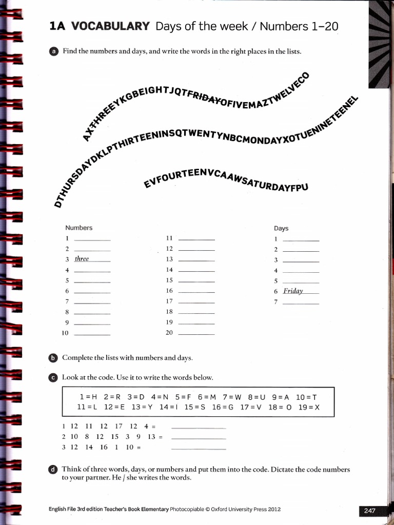 EF1 Vocab | PDF | English Language