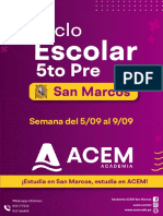 Semana 5-09 Al 9-09 Ciclo Escolar 5to Pre Acem