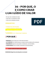 PDF Aula 036 Por Que o Que e e Como Criar Conteu Do de Valor