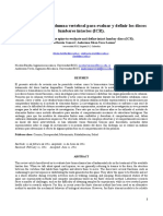 Biomecánica de La Columna Vertebral para Evaluar y Definir Los Discos Lumbares Intactos (ICR) .
