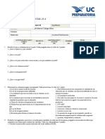 Química II: Primer examen parcial sobre conceptos básicos de estequiometría y leyes de los gases