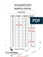 Gabaritos Definitivos Todos Os Cargos