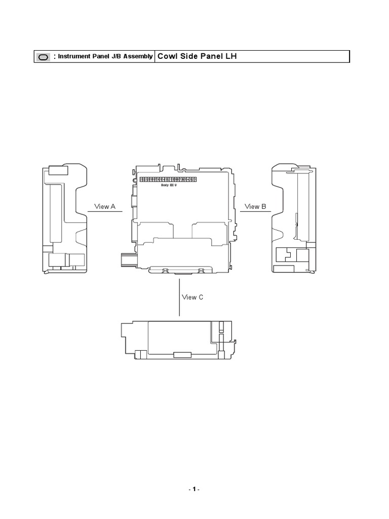 Location Routing Instrument Panel Relay Location (RHD) Instrument