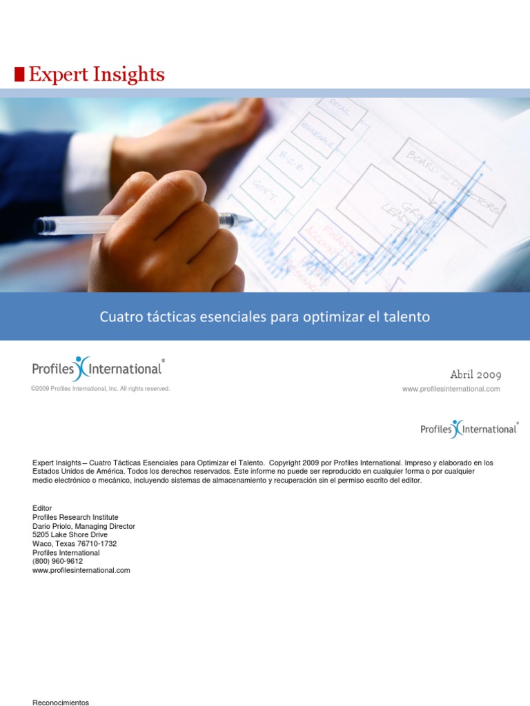 4 Tacticas Esenciales para Optimizar El Talento | PDF | Gestión del talento