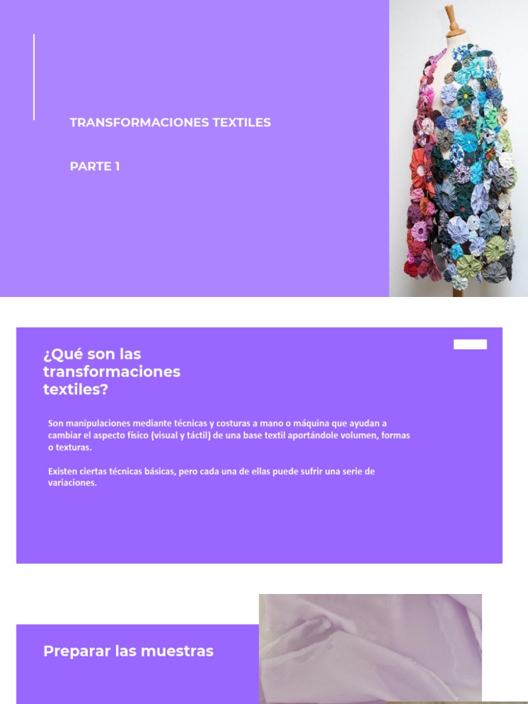 Técnicas de Transformación Textil | PDF | Hogar, jardinería y bricolaje