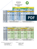 Timetable For Pilot F2F For Grade 6