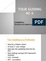 Tour Guiding NC II