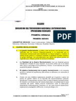 Evolucion Del Terrorismo Nacional e Internacional SILABUS V PERIODO PUCALLPA