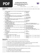 Summative Test Dressmaking 9 Q4 W3-4