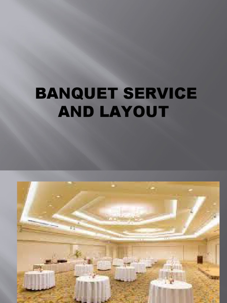 Chapter5 Banquet Service Layout | Download Free PDF | Skirt | Buffet