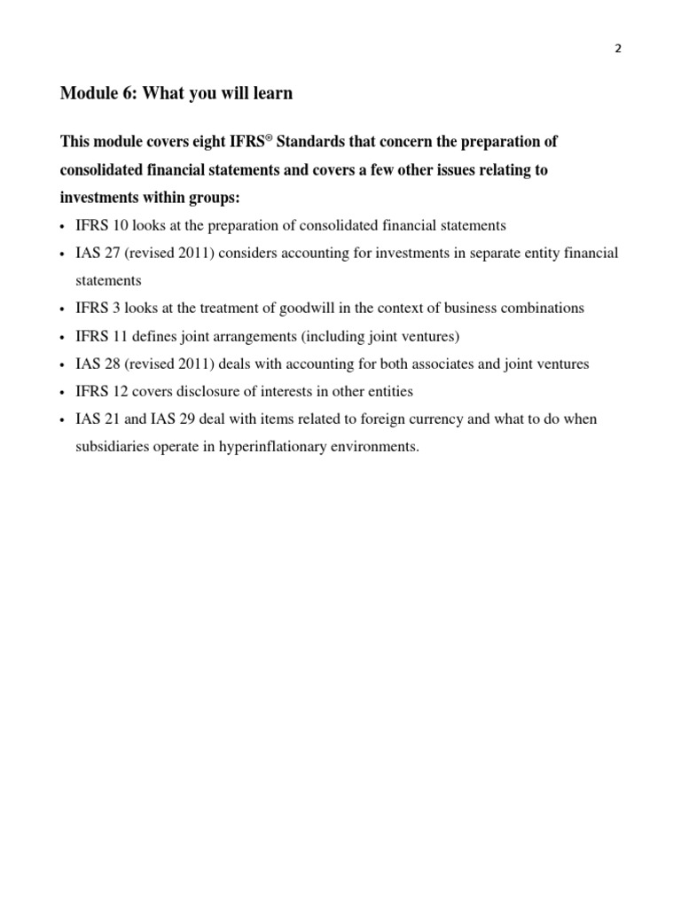 Module 6 what you will learn pdf international financial reporting
