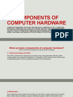 Components of Computer Hardware Demo Joey