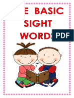 English - Basic Sight Words