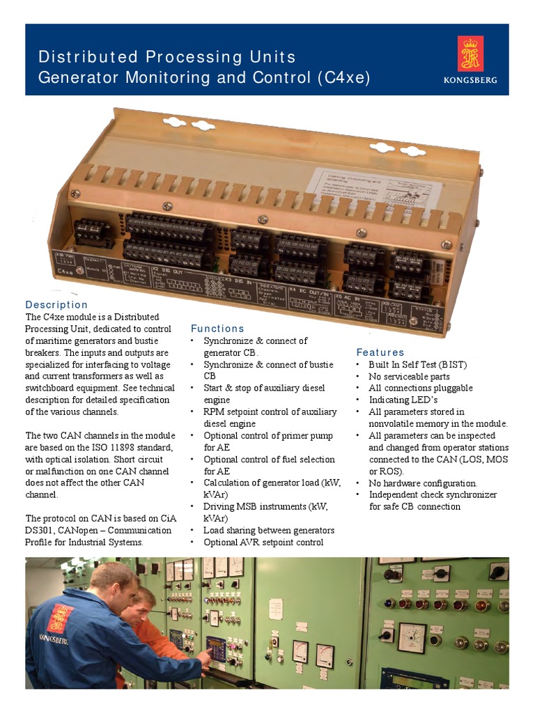 341340b C4xe Datasheet Web | PDF | Electric Generator | Input/Output