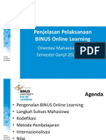 BINUS Online Learning Orientasi Mahasiswa Baru Semester Ganjil 2022/2023