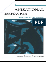 Organization Behavior (The State of The Science) PDF
