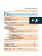 Table of Contents for Thesis on Alcohol Detection System