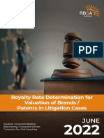 RBSA Presents Royalty Rate Determination For Valuation of Brands Patents in Litigation Cases